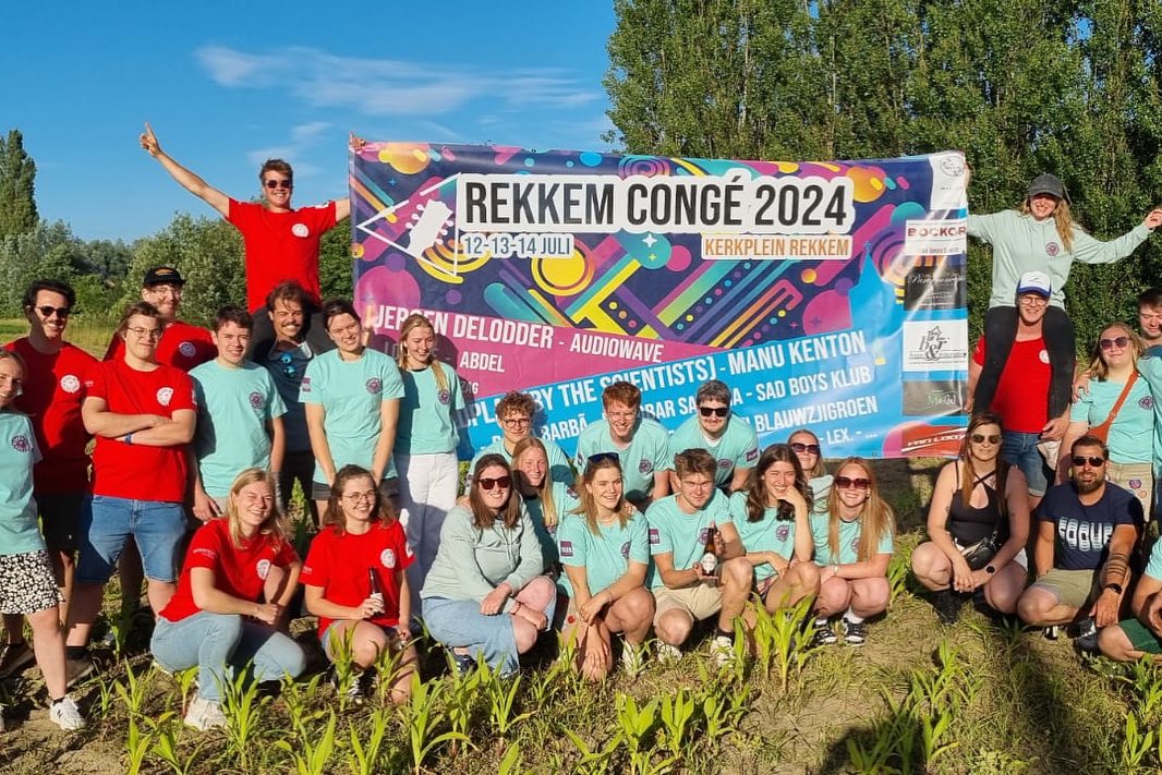 foto van vrijwillgers op het festival Rekkem Conge in Rekkem