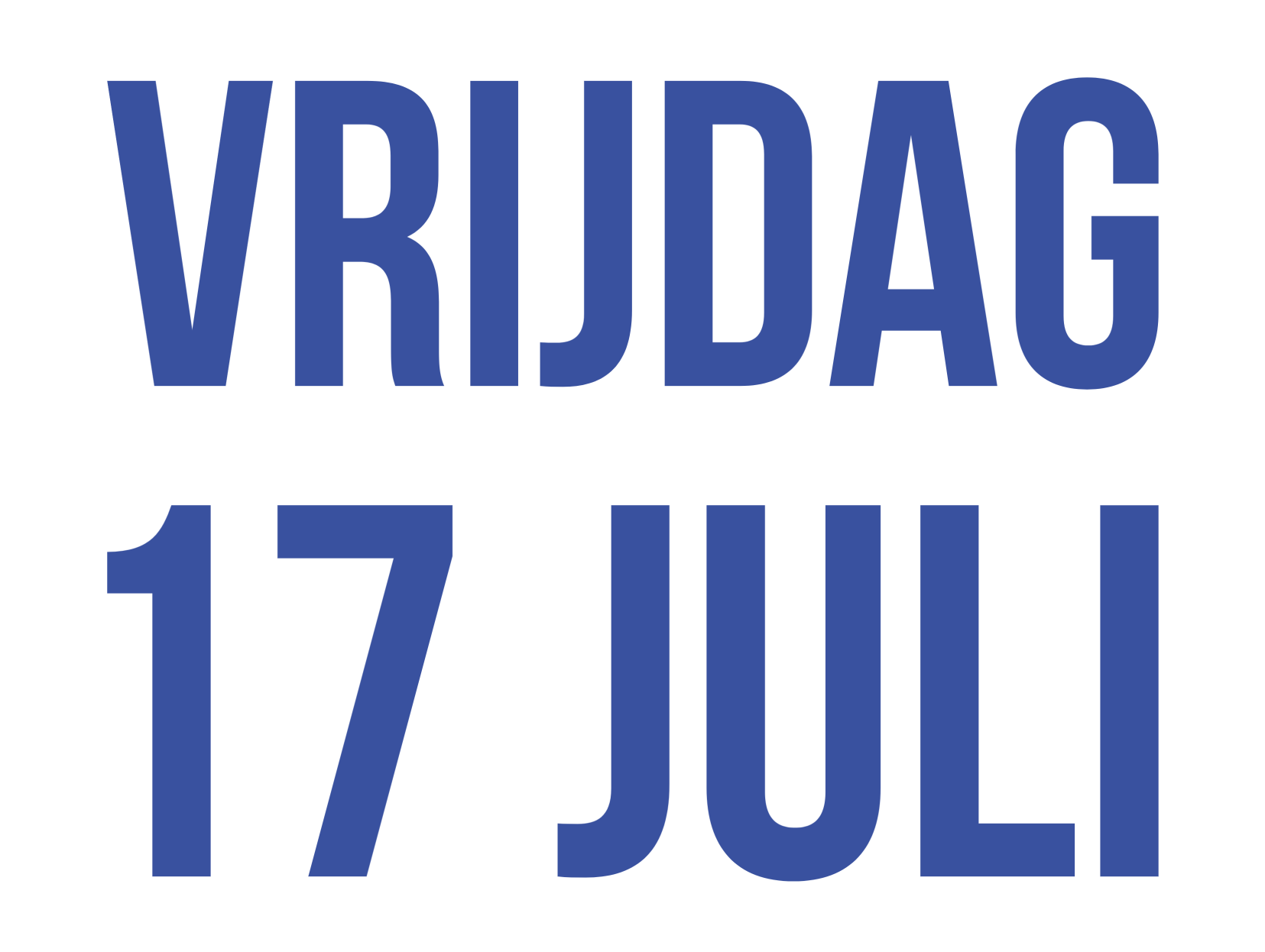 vrijdag 17 juli