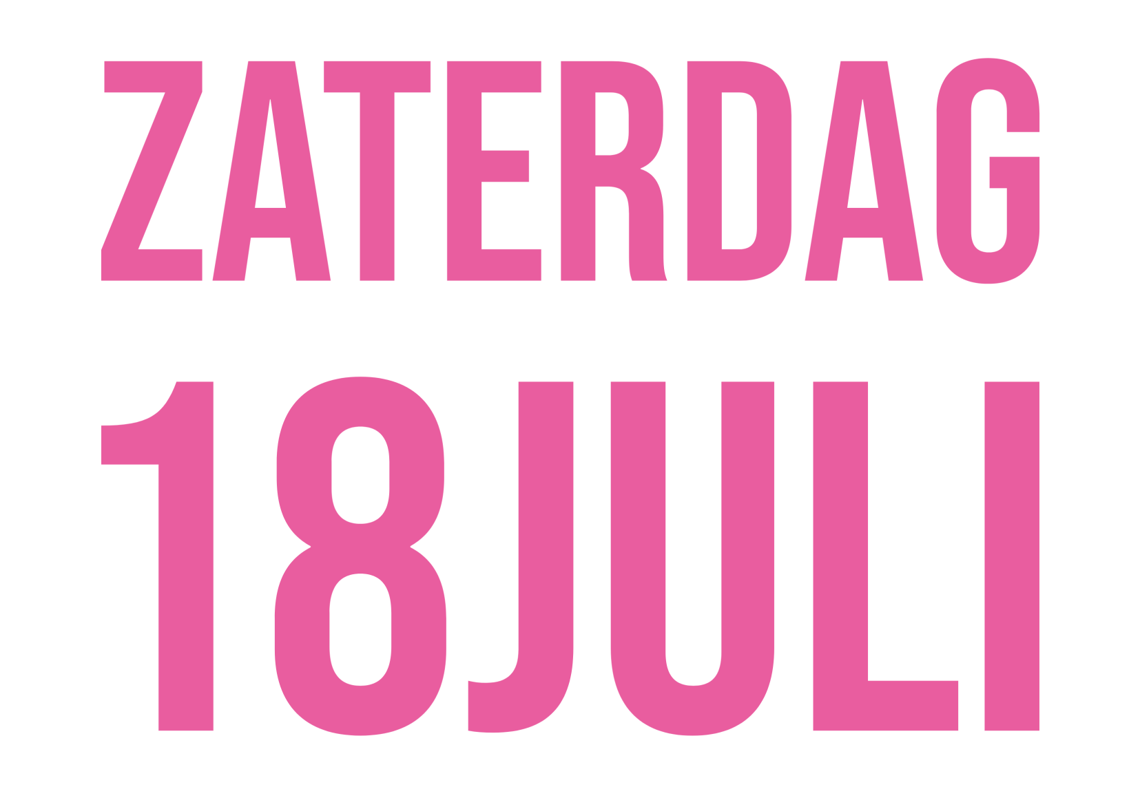 zaterdag 18 juli